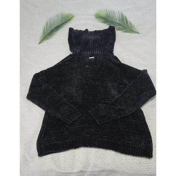 Michael Kors Women's Large Black Long Sleeve Turtleneck Sweater - Picture 4 of 14